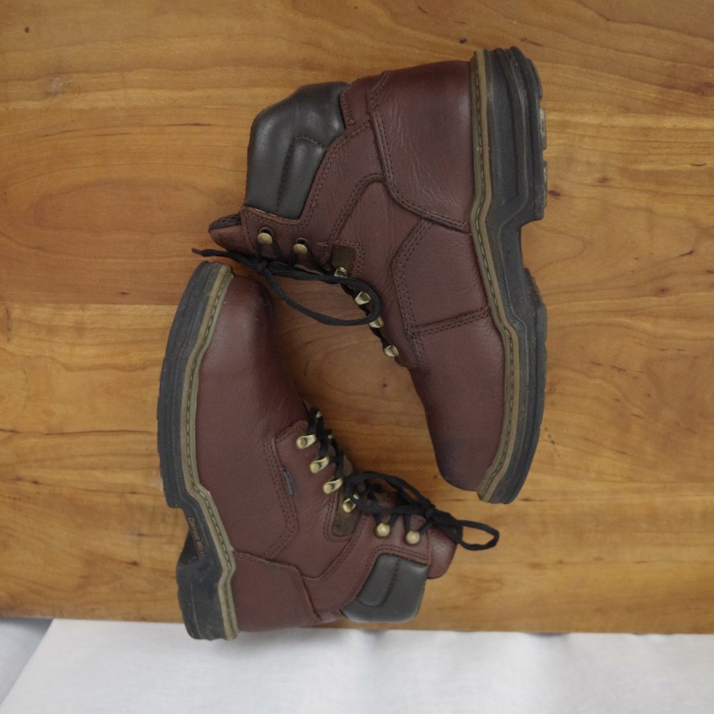 Wolverine Multishox Brown Leather Work Boots Size… - image 5
